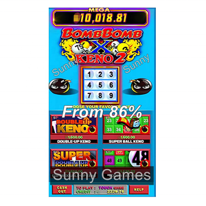 Bomb <span class=keywords><strong>Keno</strong></span> 2 Vertical Multi 4in1 Game Taiwan Arc One Red Game Board PCB (MOQ 1 Pcs) Precio de fábrica para máquina de entretenimiento - Product Image 1