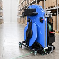Machine de cerclage de palettes sans pliage pour l'industrie alimentaire et la logistique, avec alimentation précise par bande