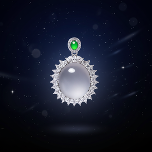 Colgante Clásico de Jadeíta Qingyabailu Feicui con Forma de Calabaza para Aniversario - Product Image 4