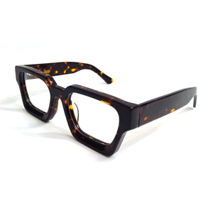Gafas de lectura rectangulares de acetato con montura completa y estampado animal para hombre, anti-luz azul, ligeras y duraderas - Product Image 3