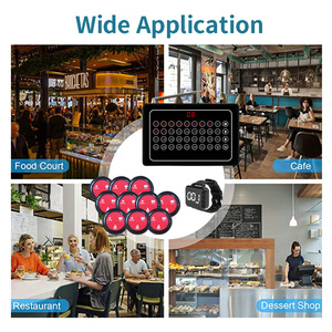 Nhà hàng máy nhắn tin không thấm nước breakproof bồi bàn dây đeo cổ tay Đồng hồ máy nhắn tin không dây hệ thống gọi điện thoại - Product Image 2