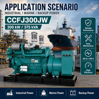Groupe électrogène diesel marin à démarrage électrique SCDC300JW 300 kW alimenté par SCDC WP13CD385E201 pour ferry de passagers et navire de marchandises