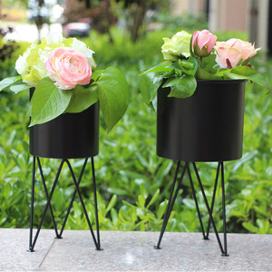 2 taille Extérieure de <span class=keywords><strong>Jardin</strong></span> En Fer Forgé Support de Pot de Fleur - Product Image 3