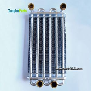 Pièces de rechange pour four mural à gaz Échangeurs de chaleur principaux tout en cuivre 270MM pour les chaudières à gaz BAXI <span class=keywords><strong>CHAPPEE</strong></span> De Dietrich Remplacement - Product Image 4