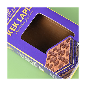 Boîte en carton ondulé personnalisée Haoming avec fenêtre, impression couleur, emballage alimentaire à couvercle rabattable, petite série, haut de gamme - Product Image 4