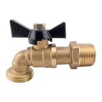 Robinet de Jardin en Laiton NOVAFLOW, Vanne à Boisseau Sphérique 1/2" 3/4" FIP GHT, Connexion Filetée Mâle, Application Eau, OEM Personnalisable, Chine