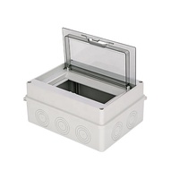Caja de Conexiones Eléctrica para Exteriores, Impermeable IP65, de Plástico ABS, para Instrumentos Electrónicos, HT-8 Vías, Montaje en Panel