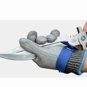 Gants de sécurité <span class=keywords><strong>anti</strong></span>-<span class=keywords><strong>coupure</strong></span> en acier inoxydable ANSI 9 pour <span class=keywords><strong>cuisine</strong></span>, revêtement en maille métallique, EN388, résistance à la <span class=keywords><strong>coupure</strong></span> de niveau 5, résistance à l'abrasion, YULAN - Product Image 6