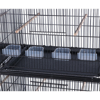 Haute qualité vente chaude en gros trois couches Super grand volant cage à oiseaux perroquet Cage élevage Cage fil grande Villa maison