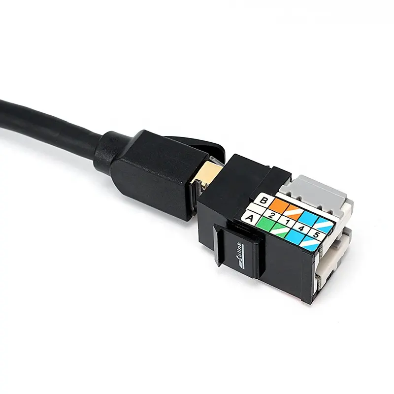 RJ45 Cat6 Keystone Jack 110 Tipo Modular Conectores Fêmea Compatível com Velocidade Terminação Ferramenta fácil JACK Cat6