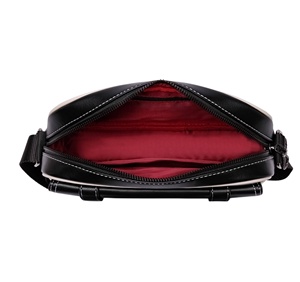 <span class=keywords><strong>Bolso</strong></span> Cruzado de Negocios para <span class=keywords><strong>Hombre</strong></span>, Impermeable, de PU, con Diseño Cuadriculado Negro - Product Image 3