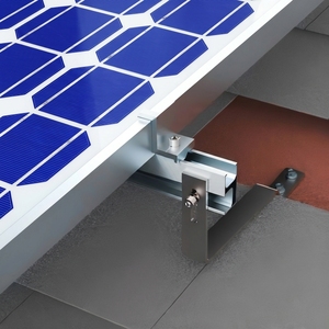 <span class=keywords><strong>Crochet</strong></span> solaire réglable en acier inoxydable SUS304 pour toiture en tuiles plates et ardoises, composants de support solaire photovoltaïque certifiés CE TUV - Product Image 3
