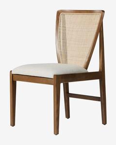 Fauteuil <span class=keywords><strong>en</strong></span> bois de chêne massif avec dossier <span class=keywords><strong>en</strong></span> <span class=keywords><strong>rotin</strong></span> au design nordique Chaises de <span class=keywords><strong>salle</strong></span> à <span class=keywords><strong>manger</strong></span> <span class=keywords><strong>en</strong></span> canne française <span class=keywords><strong>pour</strong></span> restaurant café - Product Image 5