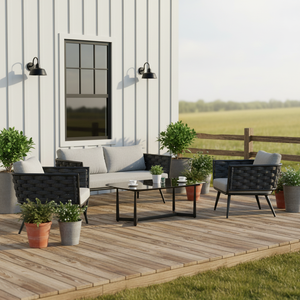 Canapé d'extérieur en corde tressée populaire, mobilier <span class=keywords><strong>de</strong></span> <span class=keywords><strong>jardin</strong></span> <span class=keywords><strong>de</strong></span> luxe - Product Image 4