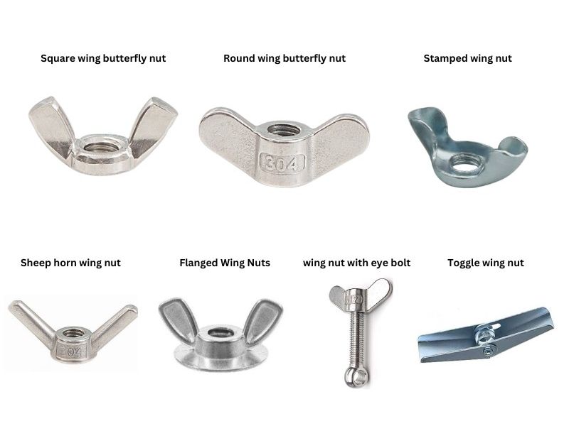 Dadi A Farfalla In Acciaio Inox 304 - M20 O M24, Per Serraggio Manuale Senza Attrezzi