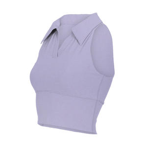 Logotipo personalizado Saia das Mulheres e Top Set Nude Sinta-se Acolchoado Anti-reflexo Sexy Girl Golf Tennis Pickleball Tennis Wear 2 Peça Saia Set - Product Image 5