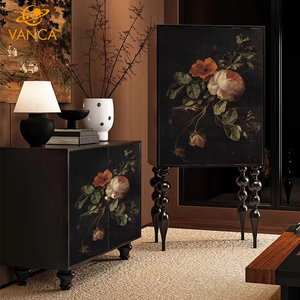 Armoire à chaussures moderne en <span class=keywords><strong>bois</strong></span> massif laqué blanc et <span class=keywords><strong>noir</strong></span>, grande capacité, multi-niveaux, rangement mural, armoire latérale pour les pieds - Product Image 6