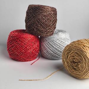 <span class=keywords><strong>Fil</strong></span> fantaisie creux doré et argenté, <span class=keywords><strong>fil</strong></span> à crocheter, <span class=keywords><strong>fil</strong></span> métallique/coton brillant pour DIY, couture, tricot, sacs, poupées, dentelle, point de croix - Product Image 2