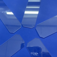 Plaque en silice fondue de précision à chanfrein optique en verre saphir personnalisé K9 pour la protection des scanners et des capteurs industriels