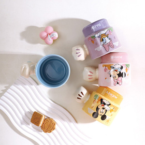 Juego de 4 <span class=keywords><strong>Tazas</strong></span> de Cerámica con Asa de Mickey y sus Amigos, 300 ml, Taza de Leche para Niños con Diseño de Dibujos Animados - Product Image 3