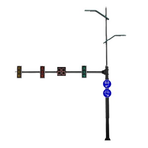 Le fabricant fournit des poteaux intégrés pour éclairage public intelligent, des poteaux partagés pour stations de base 5G en ingénierie municipale, et des feux de signalisation. - Product Image 2
