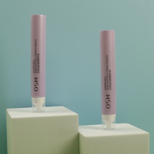 Grosir cetakan kustom 10ML 20ML tabung kosmetik plastik kosong ungu ramping untuk esensi kemasan Remas untuk Toning kulit - Product Image 4