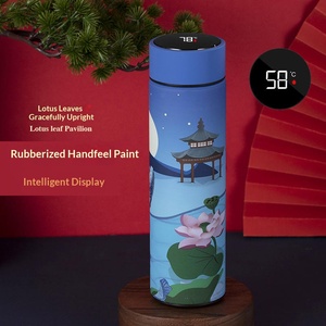Gourde isotherme personnalisable en acier inoxydable, bouteille d'eau chaude de voyage 6 heures, avec paille, idéale pour la gym, la randonnée et les activités de plein air - Product Image 5