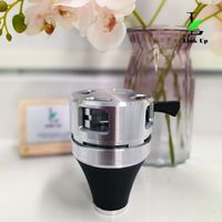 Tête de bol de narguilé en silicone en acier inoxydable personnalisée en usine porte-charbons en carbone 2 en 1 ensemble d'accessoires de chicha pour bar lounge de narguilé