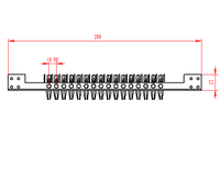 Ensemble de clip supérieur P20 050E/050F/050FH-16BB 4Cr13, pièces de rechange pour machine à souder PV, pour le serrage et le dégagement du ruban
