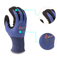 Gants de protection anti-coupure Snellsafty 18G ANSI A6 en nitrile givré, niveau 4 de protection contre les coupures, pour l'industrie, vente chaude en usine
