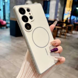 Funda Magnética Esmerilada con Orificios Finos para Teléfono Móvil Samsung S25 S24 S23 Ultra Plus, Carcasa Antideslizante a Prueba de Golpes - Product Image 4