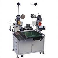 Machine automatique de sertissage de bornes à double fil avec détection de défauts pour la production de faisceaux de câbles pressés aux deux extrémités
