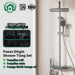 Juego de Ducha de Aluminio Pano.V con Pantalla LED Digital y Control de Temperatura, Conjunto de Artículos Sanitarios Mejorados para Baños Modernos - Product Image 4