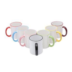แก้วกาแฟเซรามิกสีขาว 15 ออนซ์ สำหรับพิมพ์โลโก้แบบกำหนดเองด้วยความร้อน - Product Image 3