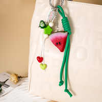 Porte-clés personnalisé en forme de tranches de citron, cordon décoratif mignon pour sac, accessoire de charme fruité