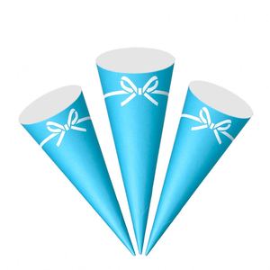 Gobelets en papier jetables avec logo personnalisé, porte-gobelets en papier pour crème glacée, manchons en papier pour cônes roulés pour crème glacée - Product Image 2