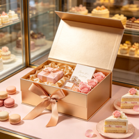 Boîte à parfum de luxe en marbre avec couvercle magnétique, estampage doré, boîte cadeau vide avec sac pour présentation de parfums, emballage en gros