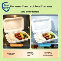 Barquette thermoformée biodégradable Best Guard pour aliments, épaissie, étanche, résistante à l'huile, certifiée CE
