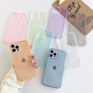 Coque transparente en TPU couleur bonbon pour iPhone 14 Pro <span class=keywords><strong>Max</strong></span>, arc-en-ciel, étui coloré mignon pour iPhone 12 Pro <span class=keywords><strong>Max</strong></span> 13 pro <span class=keywords><strong>max</strong></span>, <span class=keywords><strong>2022</strong></span> - Product Image 1