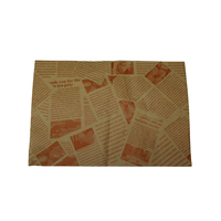 Papier sulfurisé pour emballage de sandwichs, écologique, jetable, avec logo personnalisé, impression flexographique, résistant à l'humidité