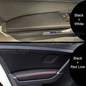 8 piezas de cubiertas protectoras de microfibra para paneles de manijas de puerta y reposabrazos de coche para VW Golf 7 2014 2015 2016 2017 2018 - Product Image 4