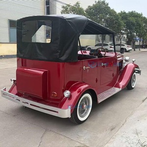 Auto Clásico Rojo Personalizado con Capota Negra, Vehículo de Turismo Elegante de Alto Rendimiento, Legal para Circular en la Calle, con Nueva Energía - Product Image 2