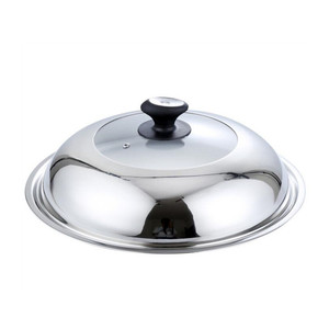 Tapa de Olla de Acero Inoxidable, Vidrio Templado Transparente, 28CM-40CM, Tapa Combinada para Wok de Cocina - Product Image 5