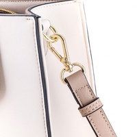 Sacs à main de luxe élégants pour femmes, chaînes, design de lettres, couleur contrastée, personnalisable, marque privée OEM/ODM, matériau PU, forme seau