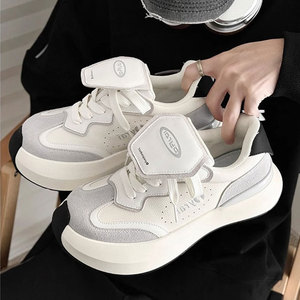 Nuevas Zapatillas Deportivas Casuales de Invierno para Pareja, con Plataforma y Tacón Alto, con Cordones, Blancas, <span class=keywords><strong>Edición</strong></span> <span class=keywords><strong>Limitada</strong></span>, Decoración Mate, PU - Product Image 2