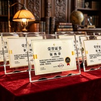 Plaque de récompense en cristal personnalisée, trophée avec logo et texte pour la reconnaissance d'entreprise
