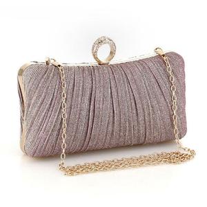 Nuova <span class=keywords><strong>Borsa</strong></span> da Sera per Donna, Clutch Elegante per Feste, Abbinamento Quotidiano, Semplicità Urbana in Poliestere con Decorazione <span class=keywords><strong>a</strong></span> Cristallo - Product Image 4