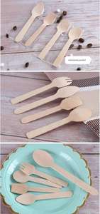 Muestras Gratis, Juego de Cuchillos Desechables para Fiestas, Juego de Cuchillos de Cocina con Juego de Cucharas de Madera - Product Image 3