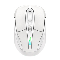 Mouse Gaming lampu belakang LED Nirkabel ergonomis, isi ulang USB 2.4G untuk PC & Laptop