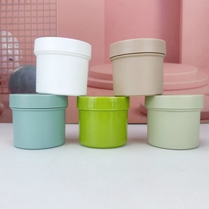 5 oz 150ml Green Blue Orange White <b>Plastic</b> Cosmetic <b>Jar</b> with Screw Top Lids for Body Butter - Product Image 4
